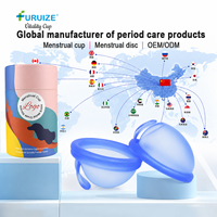 Disque menstruel en silicone de qualité médicale avec anneau de traction pour une extraction facile, réutilisable, pour femmes - Fournisseur en gros