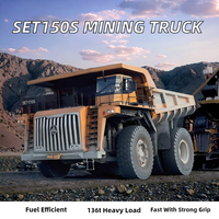 Camion benne minier diesel-électrique SANY SET150S d'occasion, 150 tonnes, charge utile 136T, modèle 2022-2025, autonomie >700 km