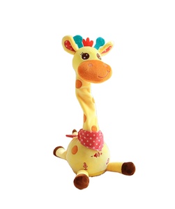 Bán Buôn Nhảy Múa Ca Hát Con Hươu Cao Cổ Thú Nhồi Bông Vui Tương Tác Đồ Chơi Điện Nói Ghi Âm Nhạc Đồ Chơi Sang Trọng - Product Image 6