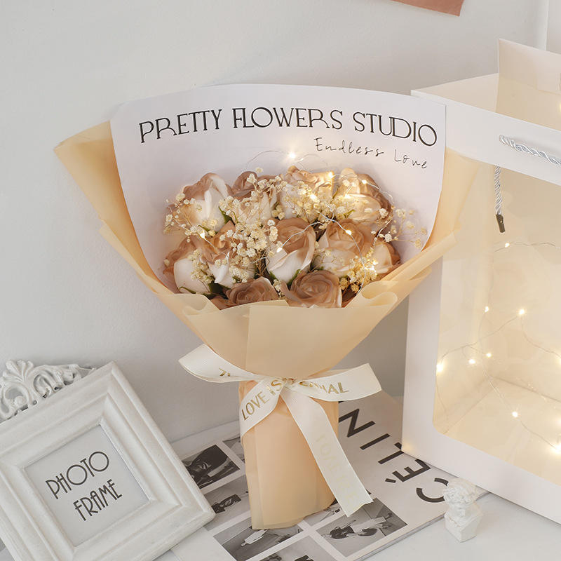 Starry Sky 11 Bouquet [Cappuccino] Sac Cadeau avec Lumière