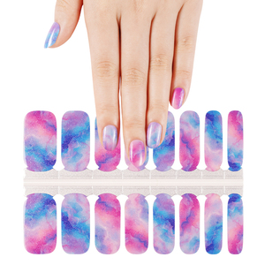 Décoration d'ongles chinoise personnalisée, 100% véritable gel, bandes de vernis à ongles, autocollants, paillettes 2D, enveloppes de feuille pour ongles - Product Image 2