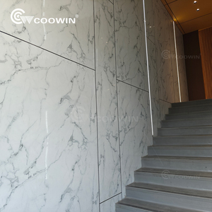 1220*2440mm khách sạn nhà trang trí nội thất PVC tấm đá cẩm thạch tường Bảng điều khiển bóng UV tấm đá cẩm thạch - Product Image 4