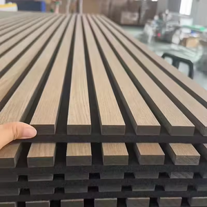 Tablero de panel acústico a prueba de sonido de roble negro moderno 2400/3000*600 Panel de pared para capacidad de diseño de modelo 3D de Hotel - Product Image 3