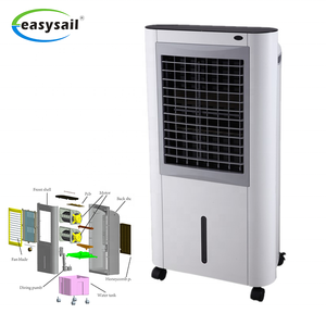 Refroidisseur d'air <span class=keywords><strong>électrique</strong></span> domestique portable de 165W avec purification ionique et télécommande Nouveau ventilateur évaporatif de conception pour usage domestique - Product Image 1
