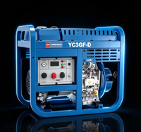 Générateur diesel YUCHAI 3 kW 220 V, puissance nominale 2,8 kW, monophasé, groupe électrogène portable
