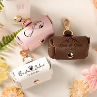 Boîte à bagues personnalisée pour collier de chien gravé sur mesure, pochette porte-bague en cuir pour animaux de compagnie, cadeaux tendance pour usage quotidien, Saint-Valentin