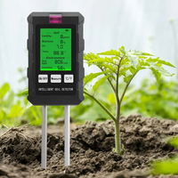 Testeur de sol professionnel haute précision 6-en-1 pour la fertilité, la température et l'humidité du sol, appareil agricole et de jardinage