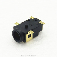 Prise d'alimentation CC plaquée or 2,5 A 16 V, 4 broches, prise femelle 3,5 mm avec connecteur mâle 3,1 mm, connecteur CC de haute qualité