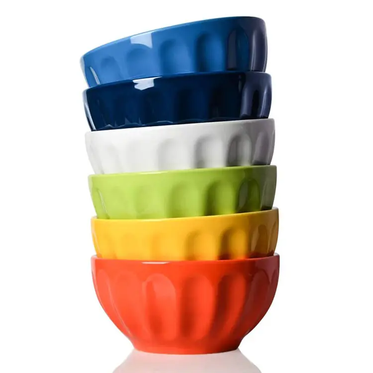 Bright color stoneware liked 100% melamine pasta bowl