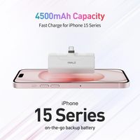 Pour LinkPod 4 Girly Ultra Compact Pink Mini Chargeur Portable 20W Charge Rapide Batterie Externe Compatible Appareils USB C