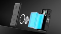 Batterie externe pour ordinateur portable haute capacité 65W GaN 6 en 1 portable 20000mah avec entrée AC, charge sans fil, support magnétique pour téléphone et ordinateur portable