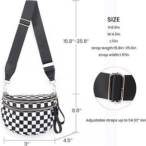 Nouveau produit 2026 : Sac banane personnalisé, pochette de ceinture tendance pour le voyage, sac de taille pour femme, sac à bandoulière pour homme, unisexe - Product Image 2
