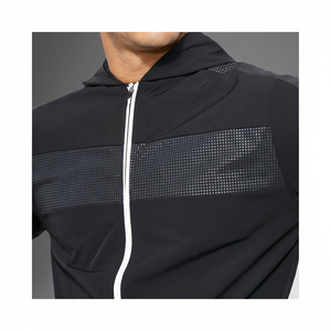 ชุดวอร์มผู้ชายผ้าฟลีซระบายอากาศได้น้ำหนักเบาพิมพ์โลโก้สไตล์สปอร์ตมีซิปขนาด XL แบบยั่งยืน - Product Image 1