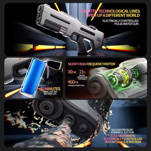 Çift Nozullu Elektrikli Su Tabancası 460ml Büyük Kapasiteli Otomatik Su Emme Yaz Açık Hava Atış Oyuncağı Çocuklar ve Yetişkinler için - Product Image 2