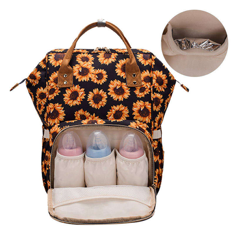 Sunflower Leopard Sunflower Diaper Bag Ngil Diaper Bag Backpack