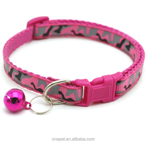 Promoción <span class=keywords><strong>Collar</strong></span> de gato a rayas 1,0 CM campana camuflaje personalizado <span class=keywords><strong>Collar</strong></span> de perro estilo encantador Aleación de plástico para fiestas al aire libre - Product Image 6