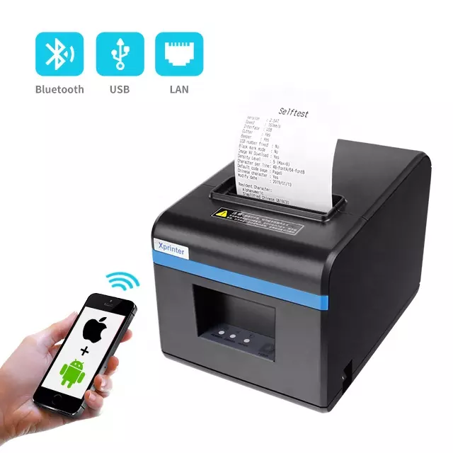 Cheap 3 Inch 80MM USB Ethernet Blue Tooth Pos Machine 80mm Receipt Thermal Printer With Auto Cutter