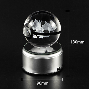 Vente en gros d'usine - Boule de <span class=keywords><strong>cristal</strong></span> K9 Charizard Poke - Gravure laser 3D - Jouets Poke Ball pour cadeaux - Product Image 6