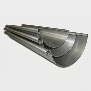 Hochwertige Europäische Gebürstete Regenrinne aus 304/316 Edelstahl Halbrunde Regenrinne - Product Image 2