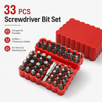 Jeu de 33 embouts de tournevis professionnels en acier GOF, kit d'outils manuels de bricolage, embouts hexagonaux à dégagement rapide, embouts plats, embouts Phillips, embouts spéciaux pour perceuse