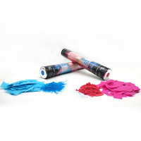Confettis compressés à air, bleu et rose, pour jouer et décorer le pot, fête prénatale, confettis