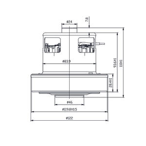 घरेलू उपकरण डीसी ब्रशलेस मोटर छोटे सामान्य उच्च दक्षता ऊर्जा बचत 500w 48v फुट माउंट सुझोउ मूल कारखाने प्रत्यक्ष - Product Image 4