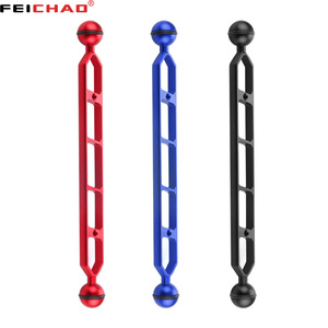 Bras de montage d'extension de joint à rotule double de 1 pouce pour caméras d'action <span class=keywords><strong>GoPro</strong></span> Accessoires de photographie de torche de plongée <span class=keywords><strong>sous</strong></span>-<span class=keywords><strong>marine</strong></span> - Product Image 1