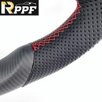 Volant en fibre de carbone de luxe Rppf en forme de D avec LED pour Acura TLX 2021-2025 Remplacement direct