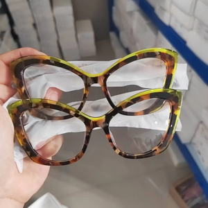 2025 nouvelle mode mixte en gros acétate cadre lunettes <span class=keywords><strong>de</strong></span> haute qualité <span class=keywords><strong>grande</strong></span> <span class=keywords><strong>taille</strong></span> épais acétate lunettes cadres pour femmes et hommes - Product Image 5