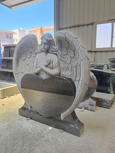 Monumento e Lapide all'Ingrosso, Nuovo Design Angelo dell'Amore, Lapide in Granito Scolpita a Mano - Product Image 5