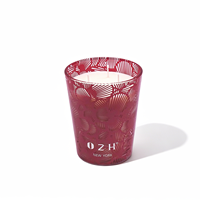 Bougie parfumée en verre à trois mèches, grande taille, de marque, combustion complète, parfum riche et longue durée, pour les fêtes, Noël, biologique