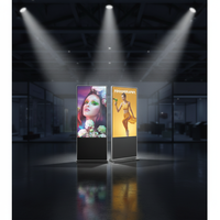 Écran d'affichage publicitaire LCD sur pied pour intérieur, 32 à 75 pouces, écran tactile, affiche numérique, kiosque pour magasin de détail et ascenseur