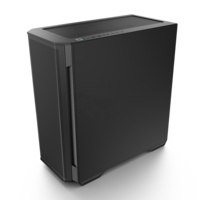 Boîtier PC de bureau Full Tower EATX en SPCC 0,7 mm avec design en maille de fer, panneau latéral gauche en verre trempé rotatif, boîtier de jeu en alliage d'aluminium
