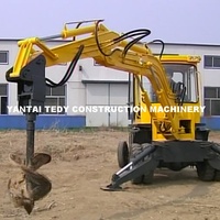 Vis de fixation d'excavatrice Tarière de trou de terre hydraulique pour creuser des trous