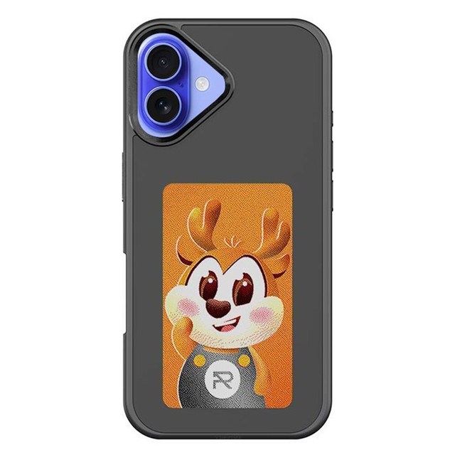 Customizable 4-Color Display Pattern E Ink Phone Cover Case for iPhone 16 Plus