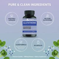 Capsules végétales de L-Glutathion en gros, haute pureté 98 %, forme réduite, pour la santé cérébrale et le renforcement immunitaire, approvisionnement direct usine