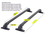 Hochbelastbarer, abschließbarer, wasserdichter Dachgepäckträger aus Aluminiumlegierung für Offroad-Camping und Reisen