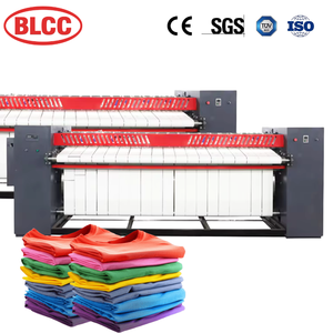 Machine à repasser à grande vitesse à 3 rouleaux lavage industriel électrique pour hôtels état utilisé avec nouveau roulement de moteur - Product Image 1