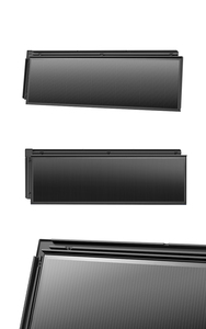 Tejas Solares de CdTe para Generación de Energía, 30W BIPV, Tamaño de Celda 800x240mm, Dimensiones del Panel 840x290mm, Construcción Sostenible, Modernidad - Product Image 3