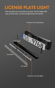 Accesorios personalizados para coche, luz Led para matrícula para jeep <span class=keywords><strong>Rubicon</strong></span> <span class=keywords><strong>Mercedes</strong></span> Benz W242 Lancia Delta Gen 1 Audi R8 - Product Image 4