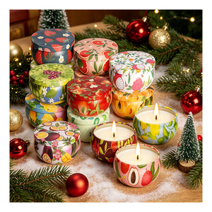 ฝาครอบเทียนโลหะทรงโดม กล่องใส่เทียนหรูหรา กลิ่นหอมจากถั่วเหลือง ของชำร่วยงานแต่งงาน คอลเลคชั่นสำหรับงานนำเสนอ - Product Image 4