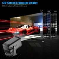 Projecteur portable LED Salange HY320Pro Android 13 1080P 400 ANSI Lumens Mise au point automatique 1 Go 8 Go BT5.0 WiFi 5G 4K 60 Hz Home Cinéma