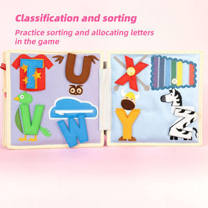 หนังสือผ้าสักหลาดแบบเงียบเล่<span class=keywords><strong>ม</strong></span>แรกของเล่นเพื่อการศึกษาแบบ<span class=keywords><strong>ม</strong></span>อนเตสซอรี่ทำด้วย<span class=keywords><strong>ม</strong></span>ือสำหรับเด็กปฐ<span class=keywords><strong>ม</strong></span>วัย - Product Image 4