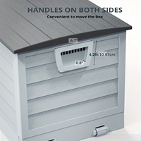 Boîtes de rangement extérieures étanches et résistantes aux UV avec couvercle verrouillable pour boîte de livraison extérieure
