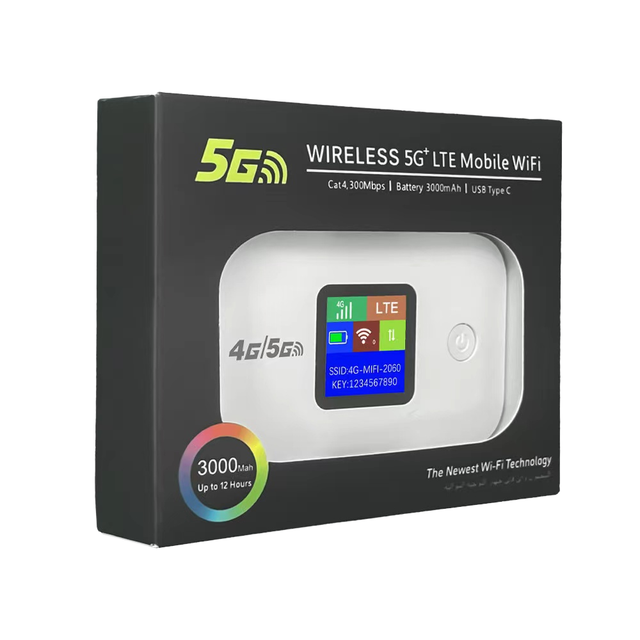 Portable 300 Mbps 4G LTE WiFi Router with USB Function Pocket Wireless Internet SIM Card Modem Product
