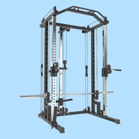 Équipement de gymnastique à domicile en métal robuste Cage de puissance multifonctionnelle Squat Rack Factory Wholesale Smith Rack pour une utilisation en intérieur
