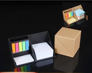 Caja de Notas Adhesivas Multifuncional Negra Personalizada de Alta Calidad, Regalo de Papelería de Navidad y Año Nuevo para Adolescentes/Adultos - Product Image 1