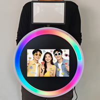 Anneau lumineux portable Roamer pour selfie, contrôlable par application, pour iPad, smartphone et tournage de vlogs