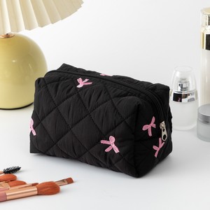 Ensemble de 3 trousses de toilette personnalisées à motif floral bleu, grande trousse de voyage à fleurs bleues, trousse de maquillage en coton <span class=keywords><strong>et</strong></span> polyester - Product Image 4