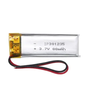 लंबी सेवा जीवन 606168 लिथियम पॉलिमर बैटरी होम 12V 60Ah 7.4V 2000Mah बैटरी LiPo 3.7V इंस्ट्रूमेंटेशन के लिए